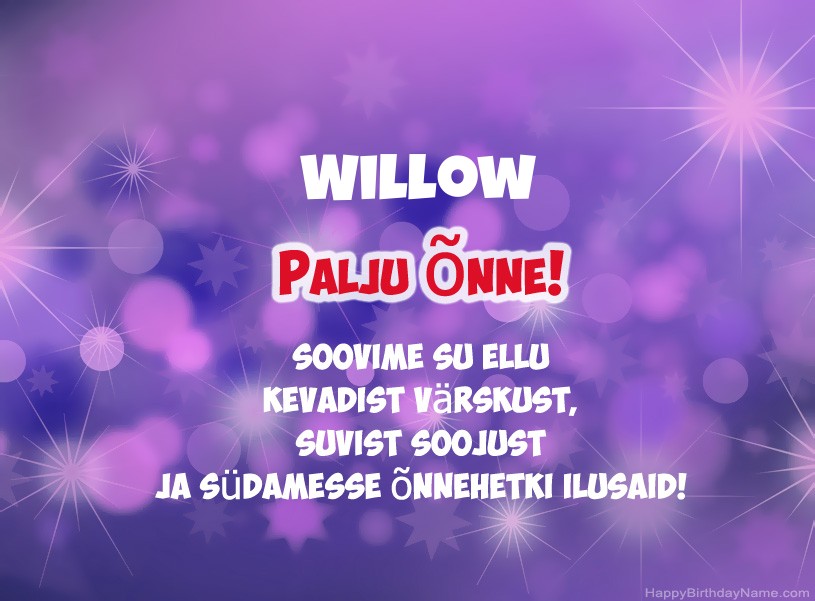 Ilusad pildid Willow