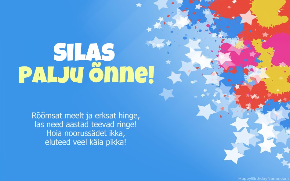 Õnnitleme Silas Õnnitleme Silas