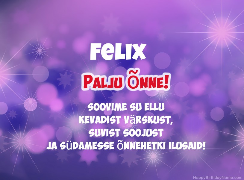 Ilusad pildid Felix