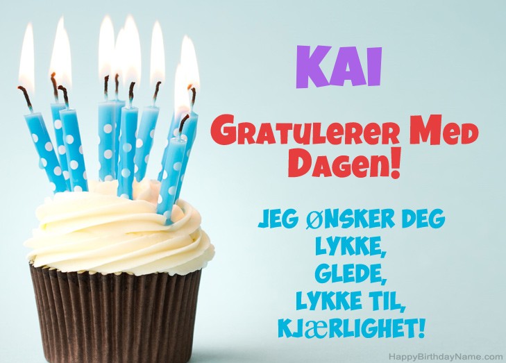 Gratulerer med fødselsdagen Kai, vakre bilder