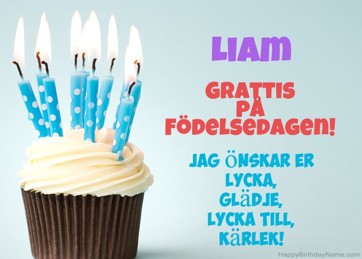 Grattis till Grattis på Liam
