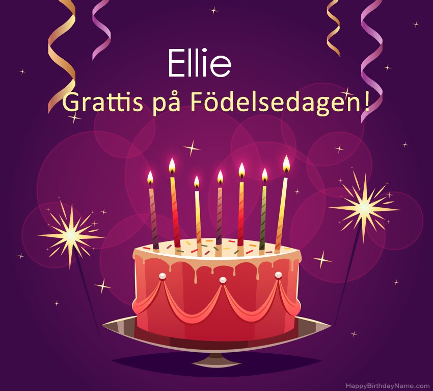 Roliga hälsningar för Happy Birthday Ellie-bilder