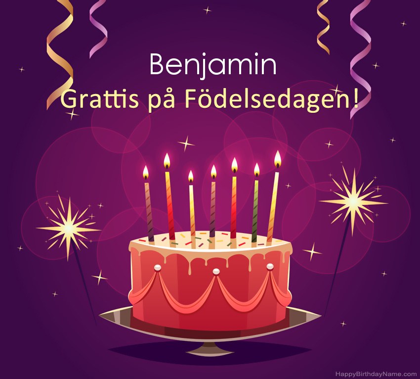 Roliga hälsningar för Happy Birthday Benjamin-bilder