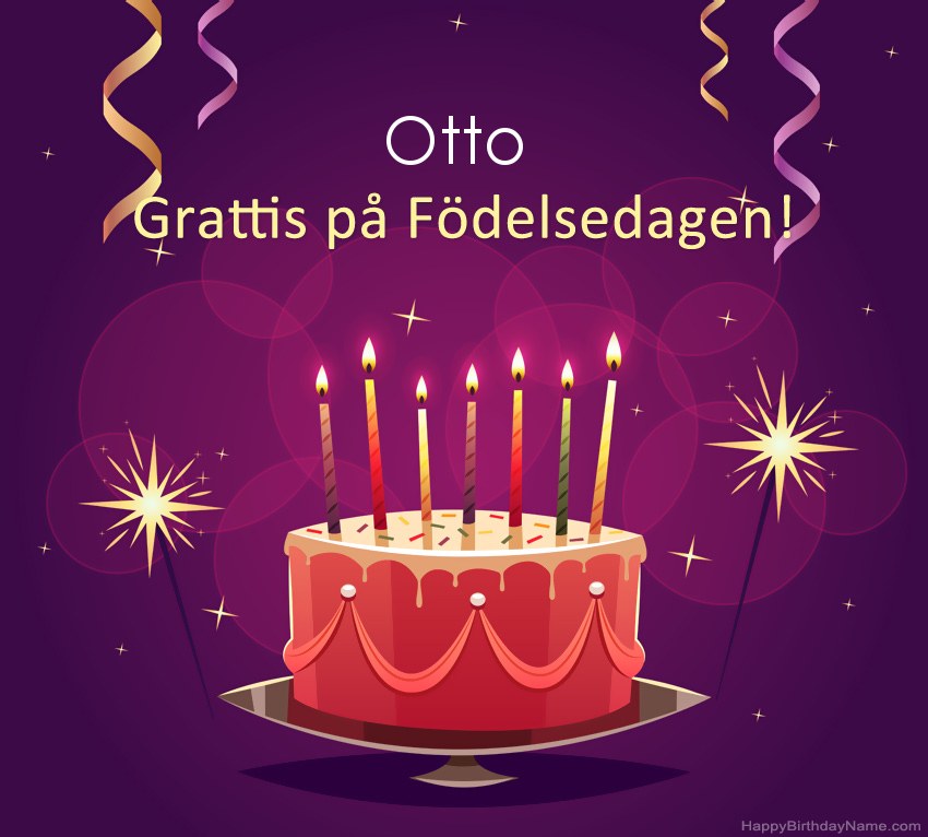 Roliga hälsningar för Happy Birthday Otto-bilder