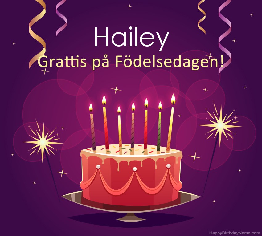 Roliga hälsningar för Happy Birthday Hailey-bilder