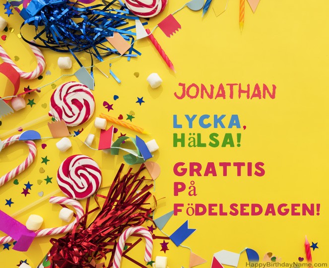 Grattis på Födelsedagen Jonathan bilder