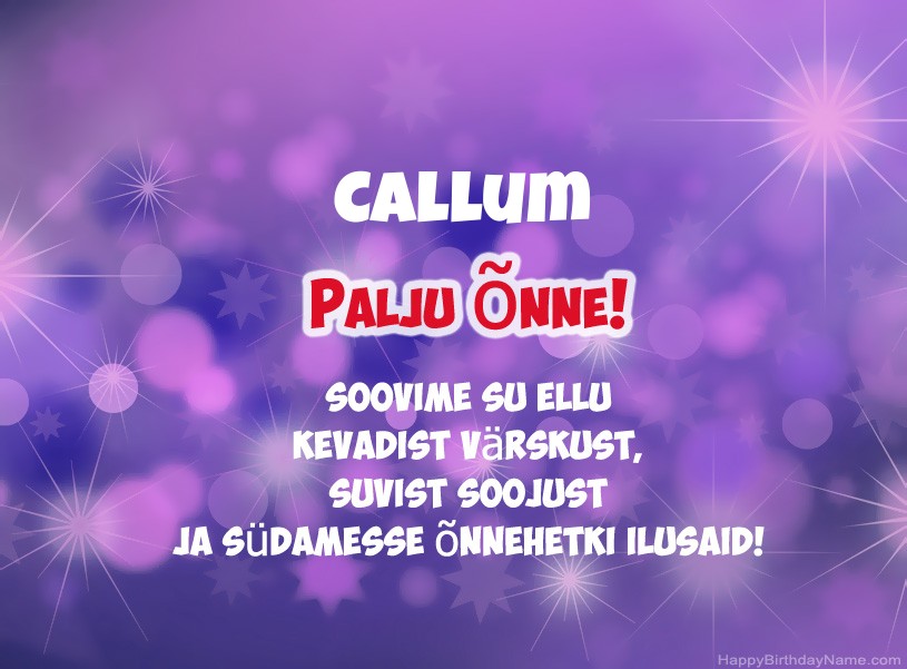 Ilusad pildid Callum