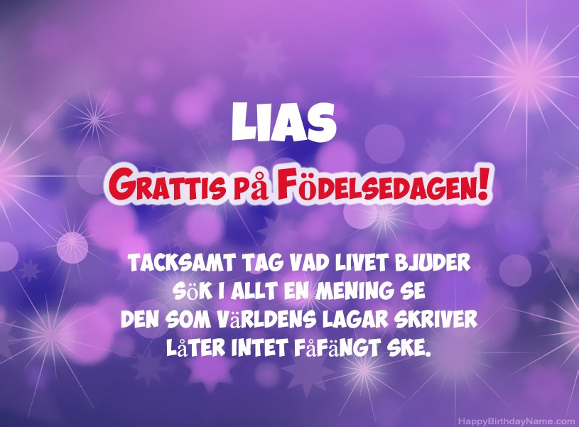 Vackra bilder för Grattis på Lias