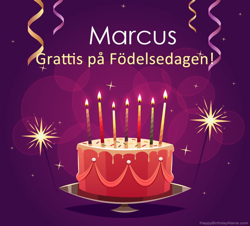 Roliga hälsningar för Happy Birthday Marcus-bilder