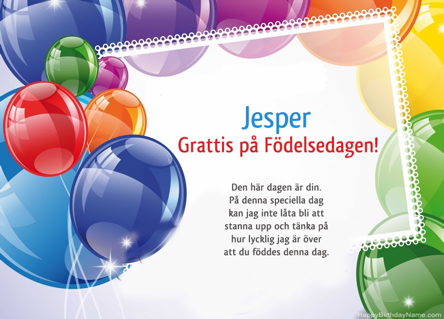 Grattis på Födelsedagen Jesper!