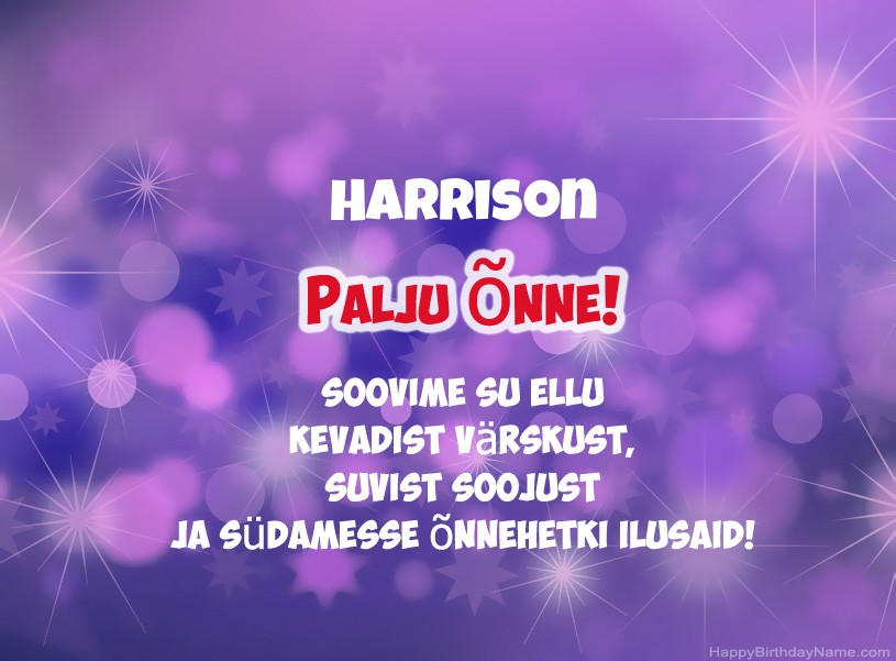 Ilusad pildid Harrison