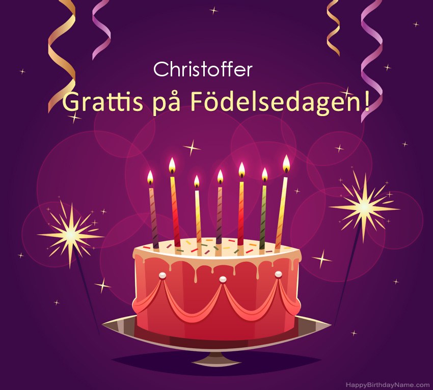 Roliga hälsningar för Happy Birthday Christoffer-bilder