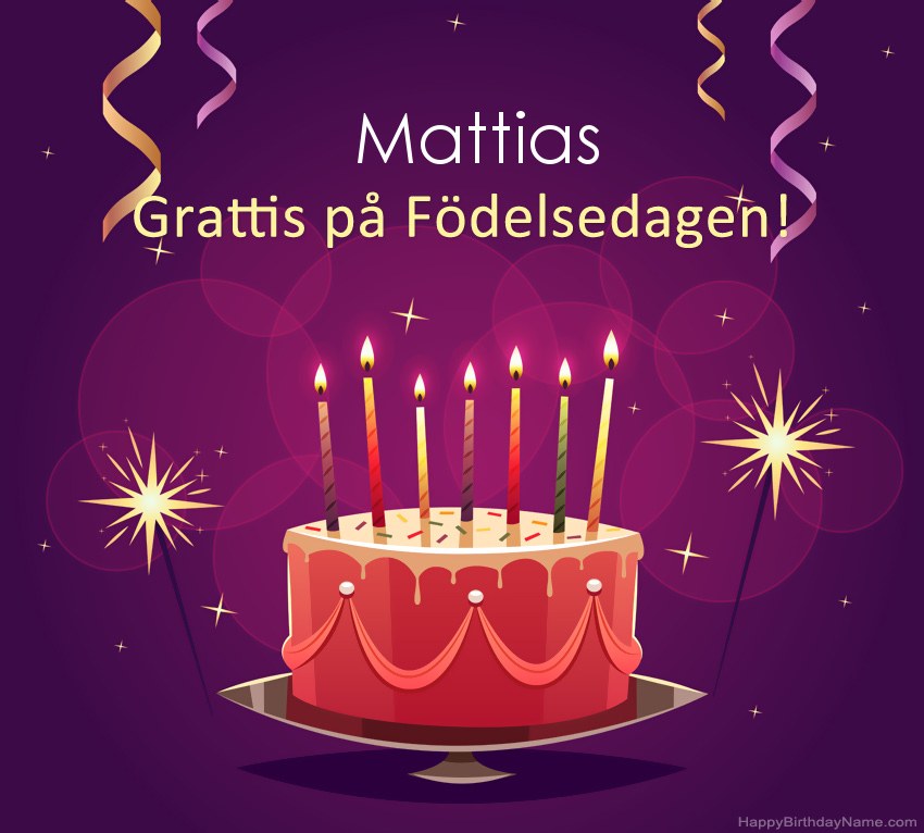 Roliga hälsningar för Happy Birthday Mattias-bilder