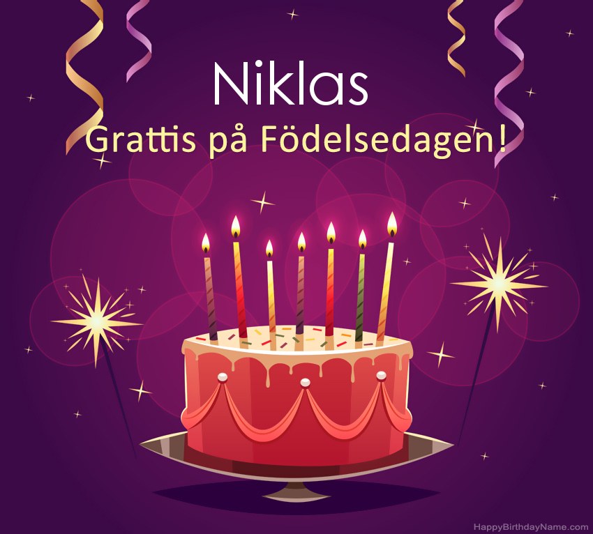 Roliga hälsningar för Happy Birthday Niklas-bilder