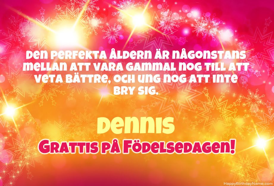 Kul grattis till Grattis på Dennis