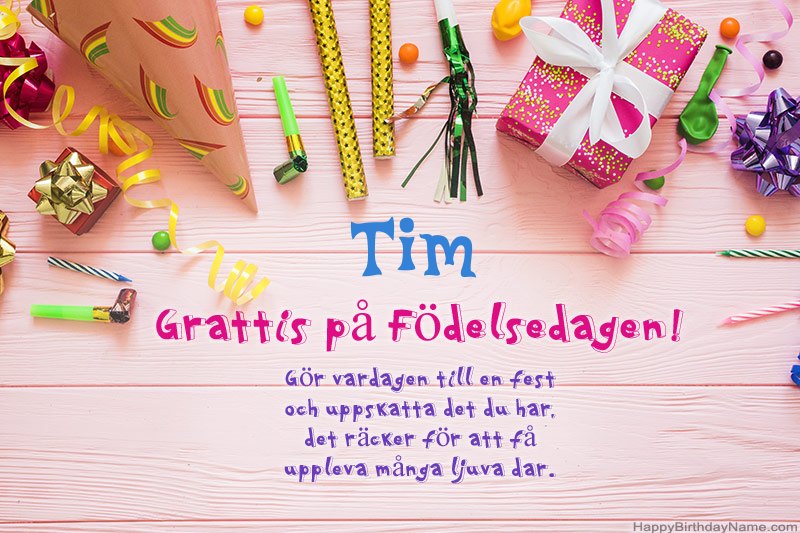 Ladda ner gratulationskortet Tim gratis Ladda ner gratulationskortet Tim gratis