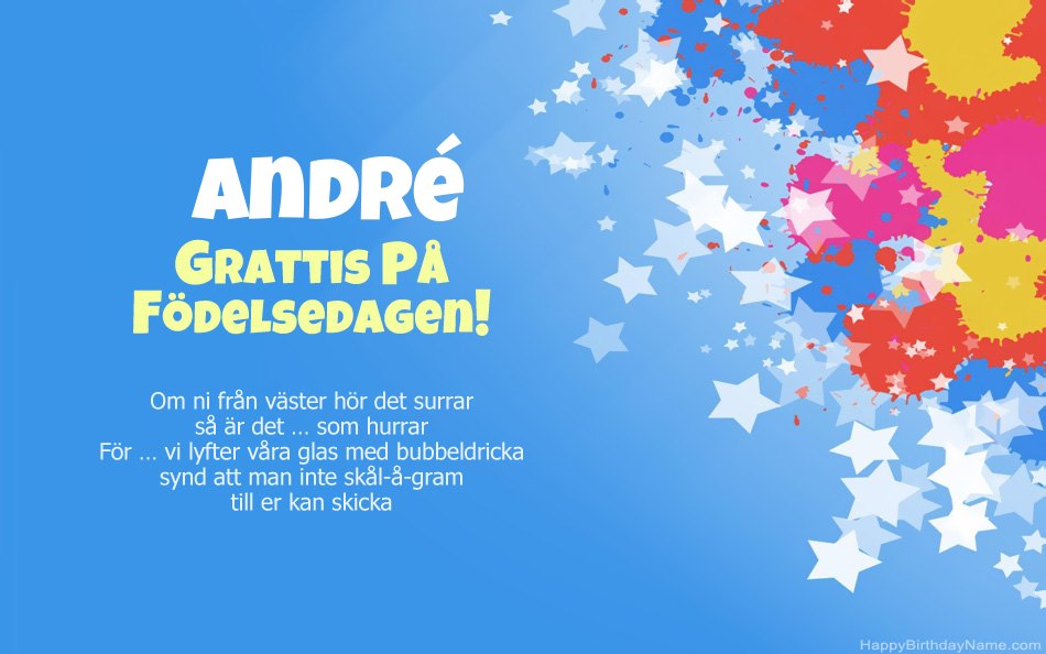 Grattis till födelsedagen till Andrés