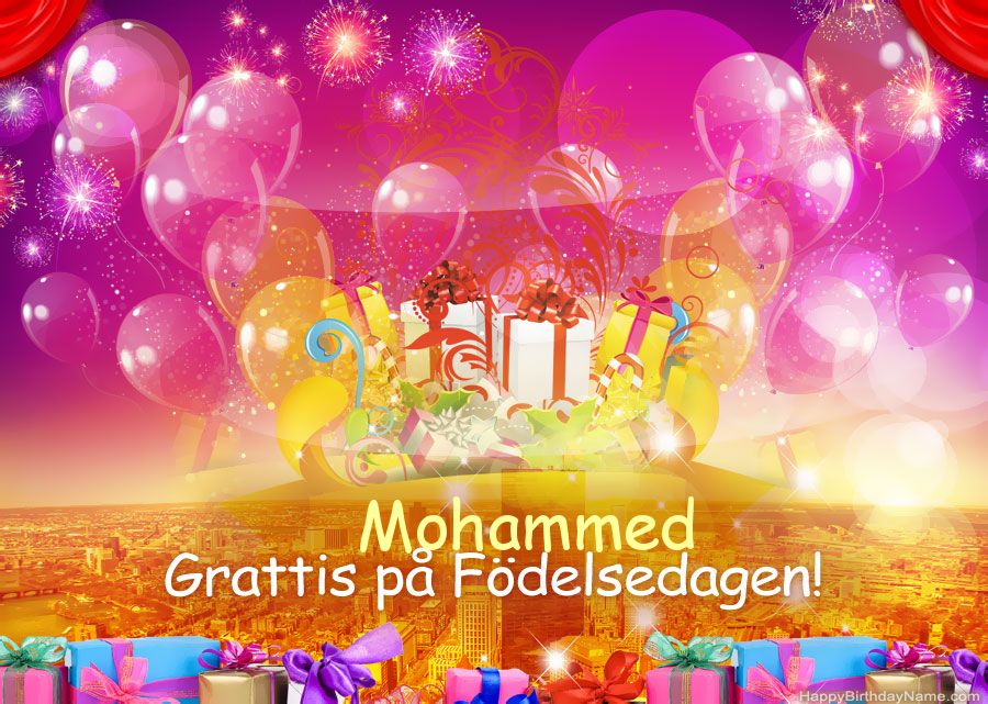 Roliga bilder Grattis på födelsedagen Mohammed