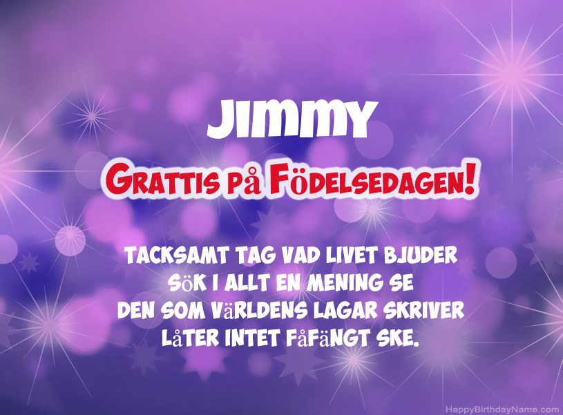 Vackra bilder för Grattis på Jimmy