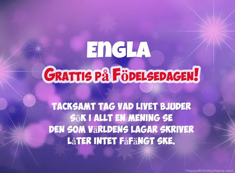 Vackra bilder för Grattis på Engla