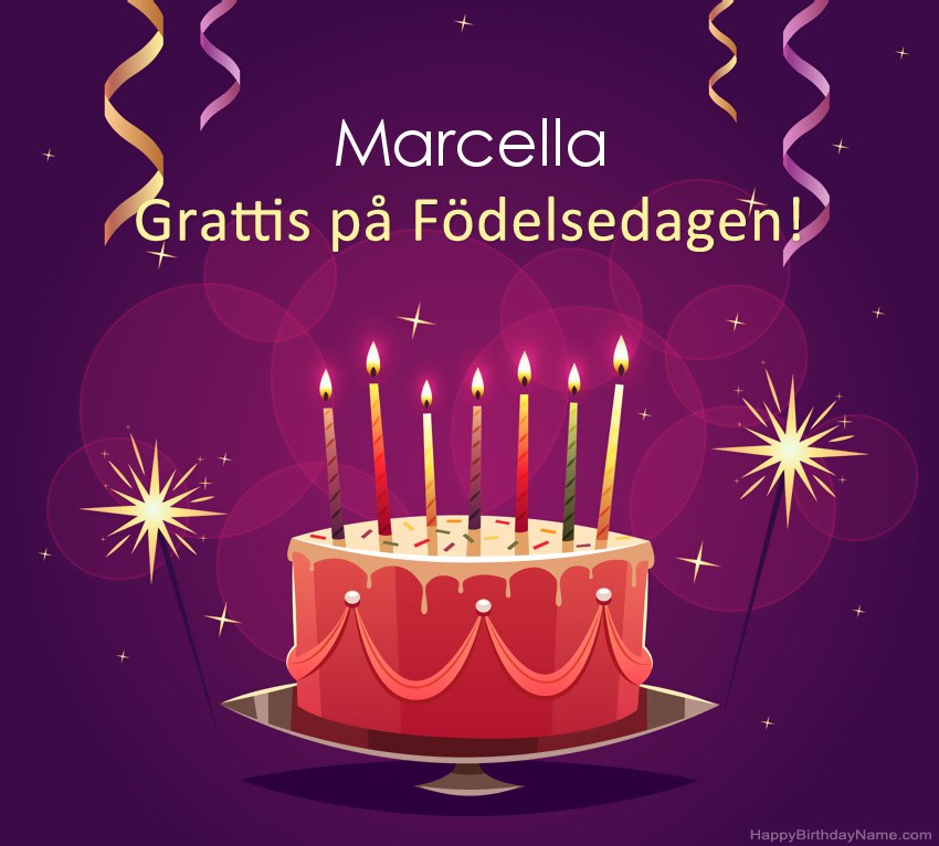 Roliga hälsningar för Happy Birthday Marcella-bilder