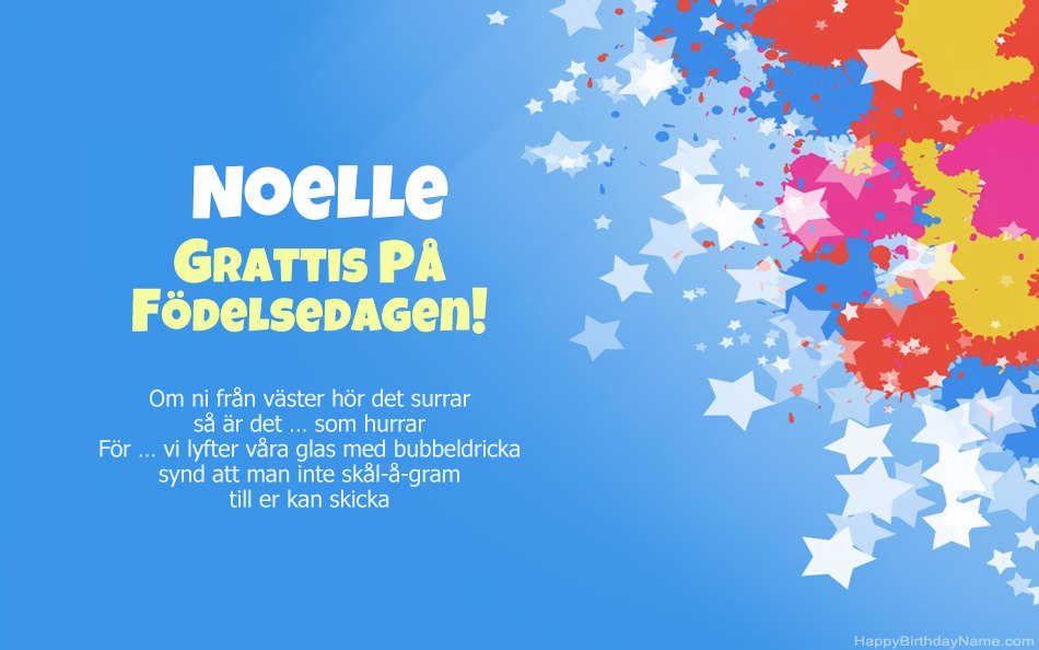Grattis till födelsedagen till Noelles
