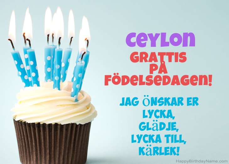 Grattis till Grattis på Ceylon
