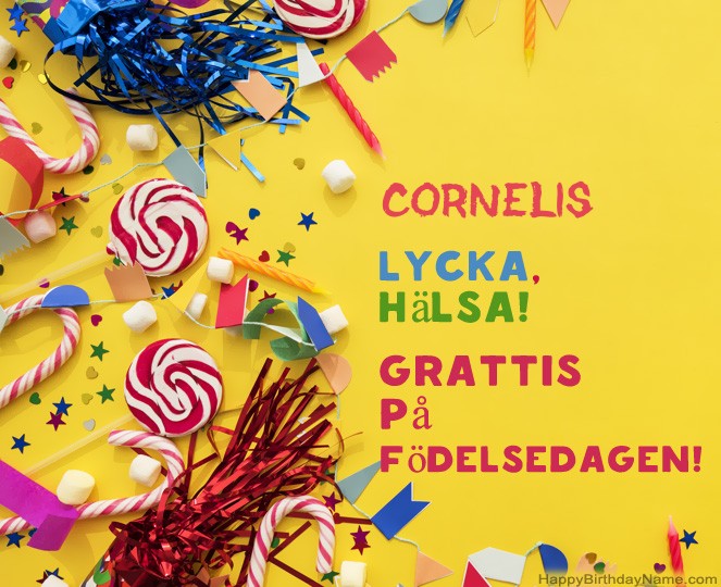 Grattis på Födelsedagen Cornelis bilder
