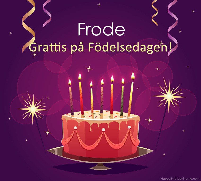 Roliga hälsningar för Happy Birthday Frode-bilder