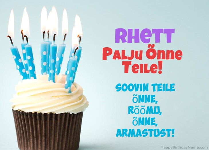 Palju õnne Rhett Palju õnne Rhett
