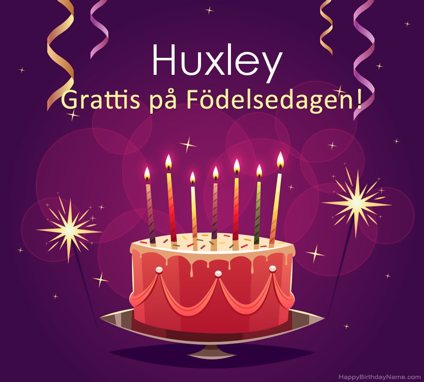 Roliga hälsningar för Happy Birthday Huxley-bilder