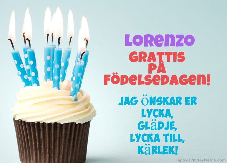 Grattis till Grattis på Lorenzo