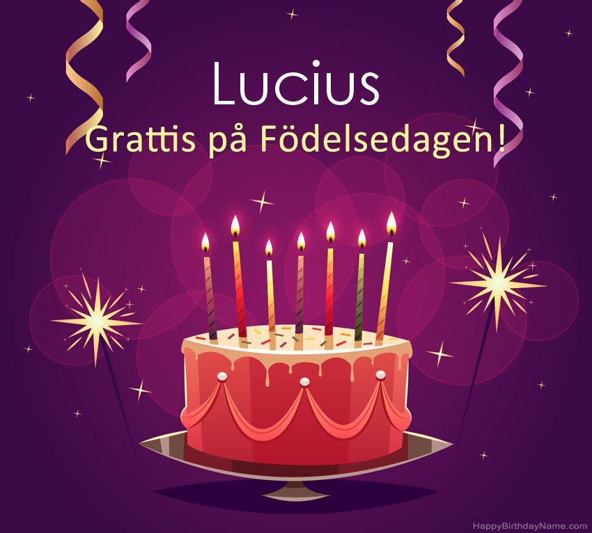 Roliga hälsningar för Happy Birthday Lucius-bilder