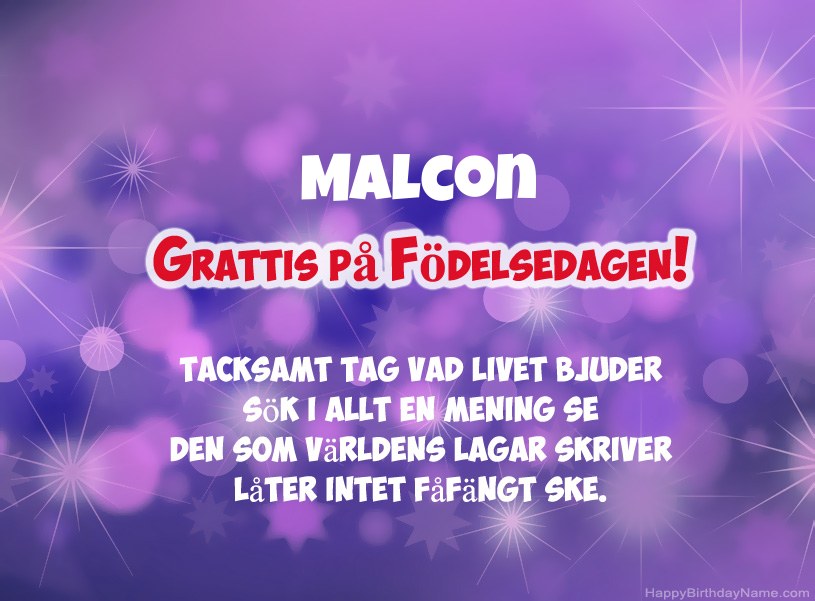 Vackra bilder för Grattis på Malcon
