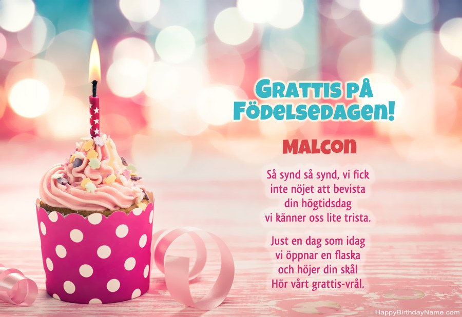 Ladda ner gratulationskortet Malcon gratis