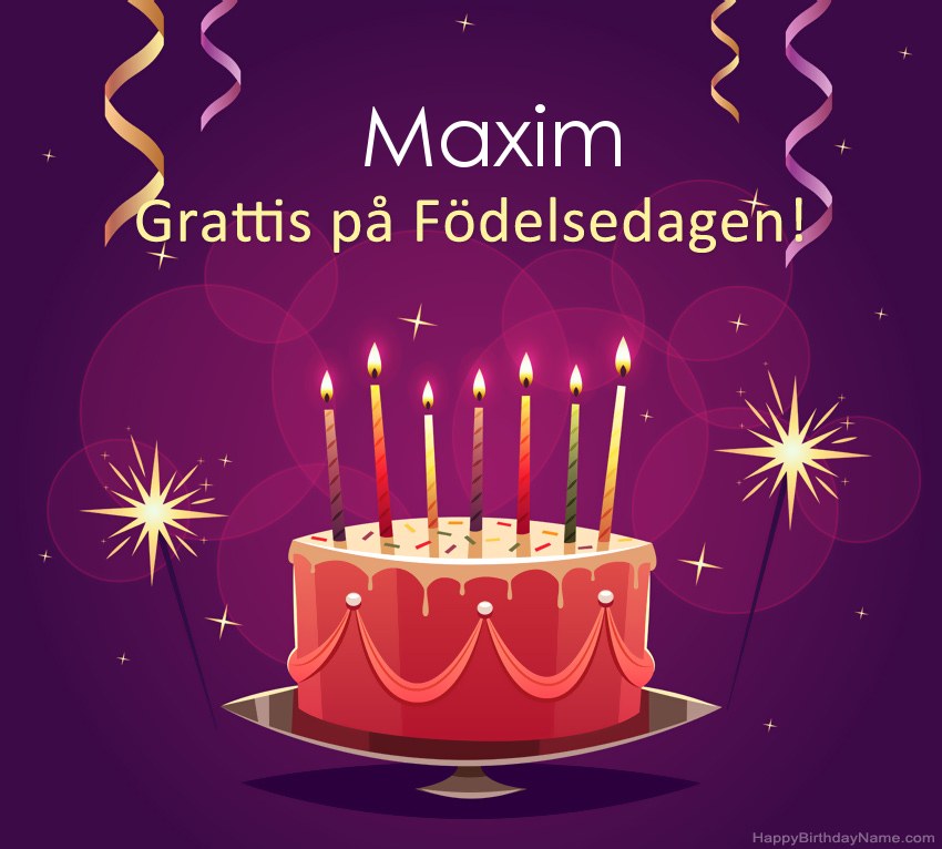 Roliga hälsningar för Happy Birthday Maxim-bilder