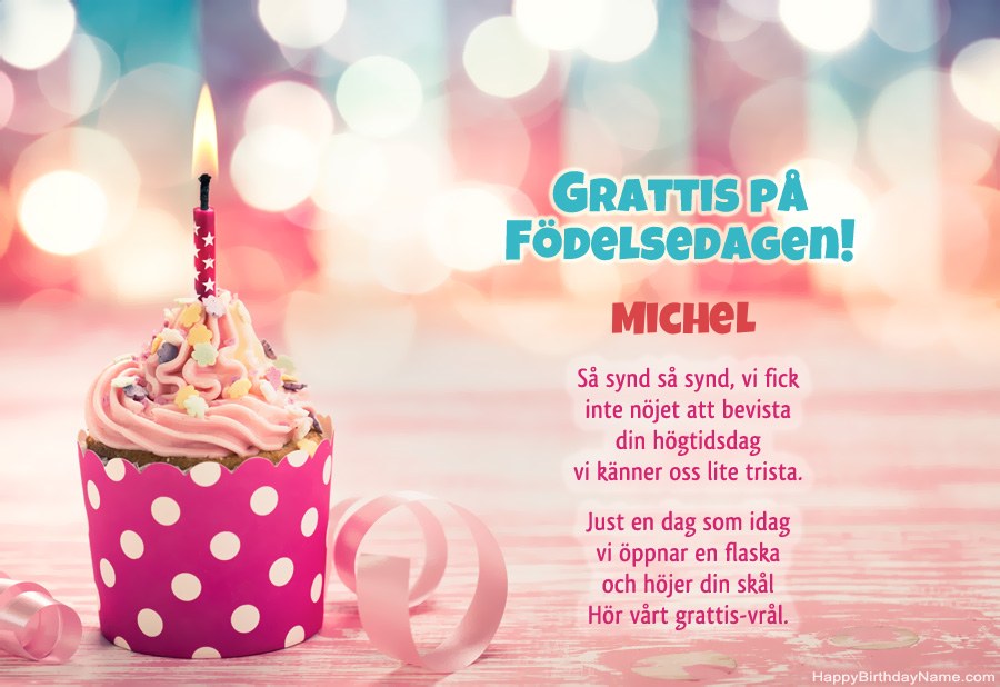 Ladda ner gratulationskortet Michel gratis