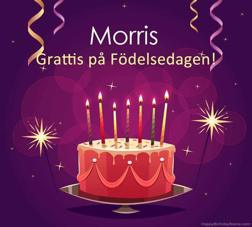 Roliga hälsningar för Happy Birthday Morris-bilder