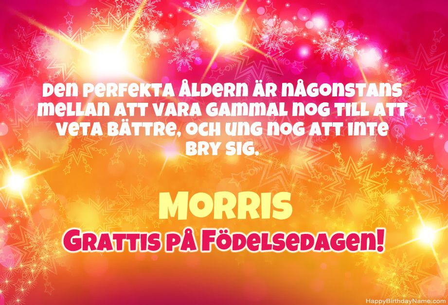 Kul grattis till Grattis på Morris