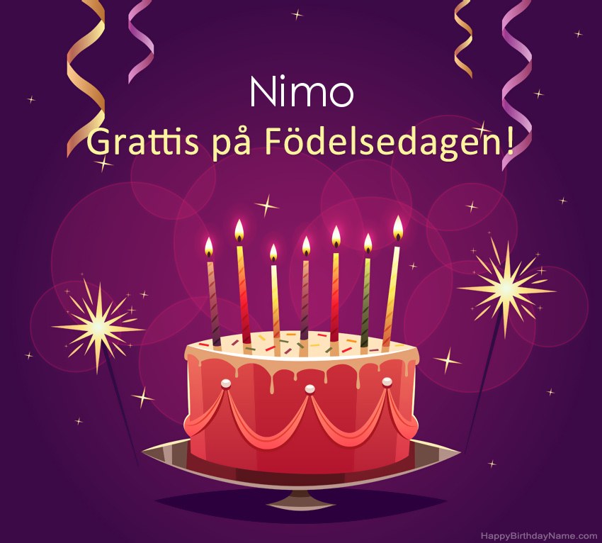 Roliga hälsningar för Happy Birthday Nimo-bilder