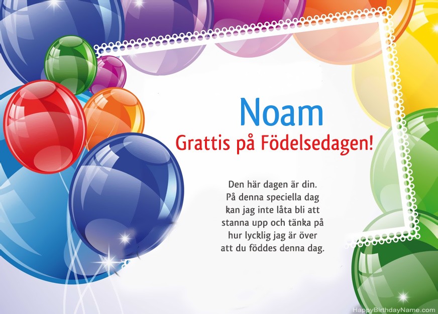 Grattis på Födelsedagen Noam!