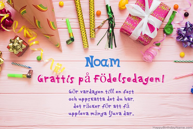 Ladda ner gratulationskortet Noam gratis Ladda ner gratulationskortet Noam gratis