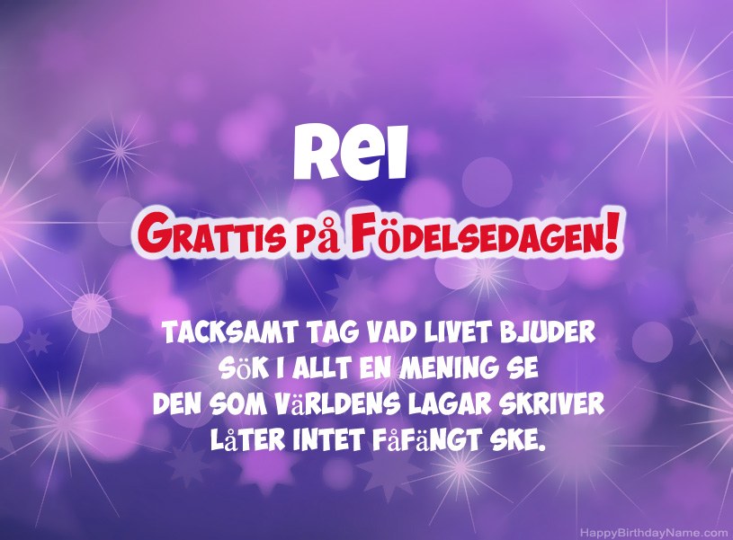 Vackra bilder för Grattis på Rei