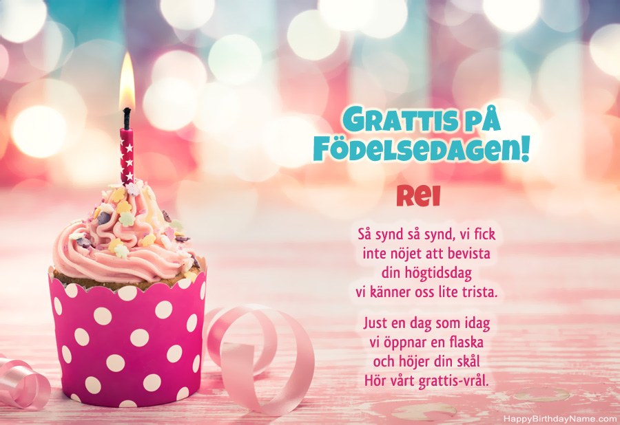 Ladda ner gratulationskortet Rei gratis