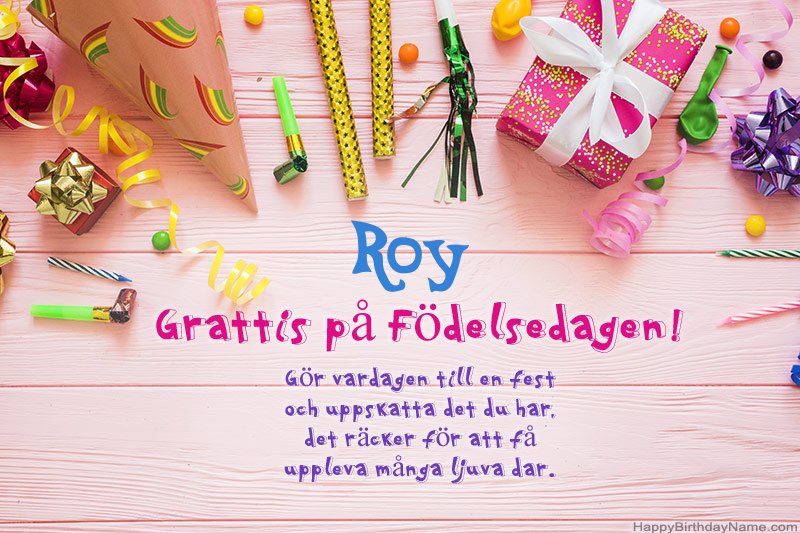 Ladda ner gratulationskortet Roy gratis Ladda ner gratulationskortet Roy gratis