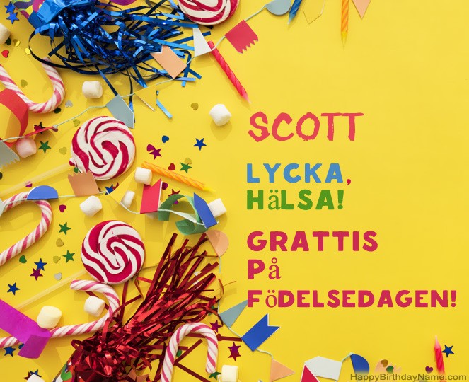 Grattis på Födelsedagen Scott bilder