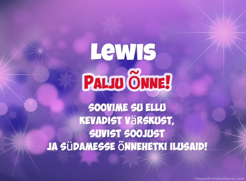 Ilusad pildid Lewis Ilusad pildid Lewis