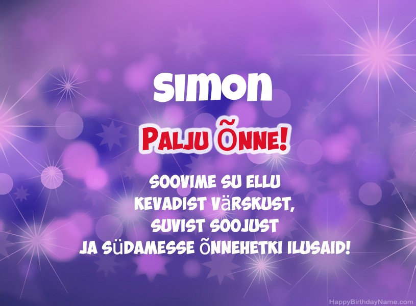 Ilusad pildid Simon