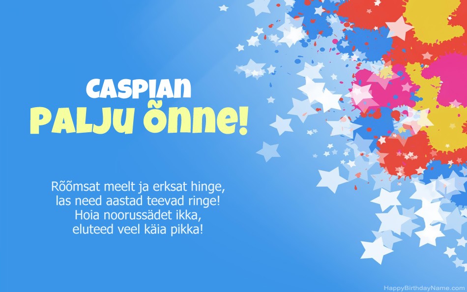 Õnnitleme Caspian