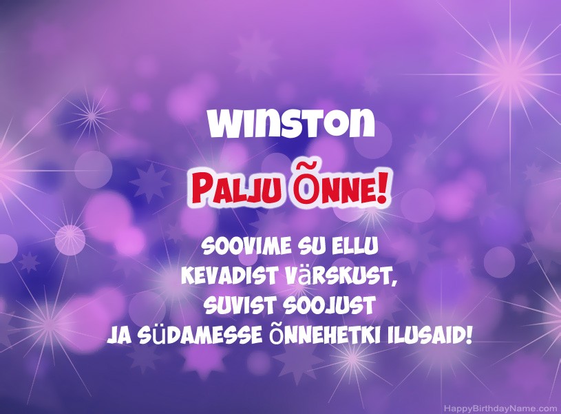Ilusad pildid Winston